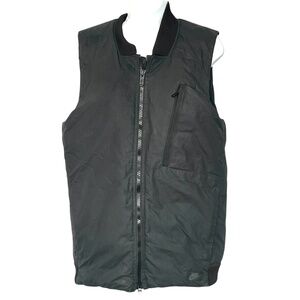 Nike Tech Mens Duck Down Fill Vest Size S 866024-010 Puffer Padded Mens Black
